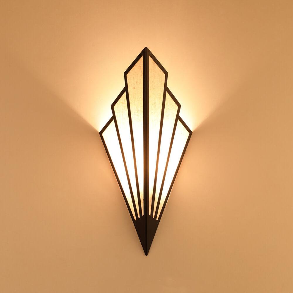 ShadeLume Wandlampe | Moderner Leinen-Schirm | 1-flammig | Kreatives Design | Wandbeleuchtung