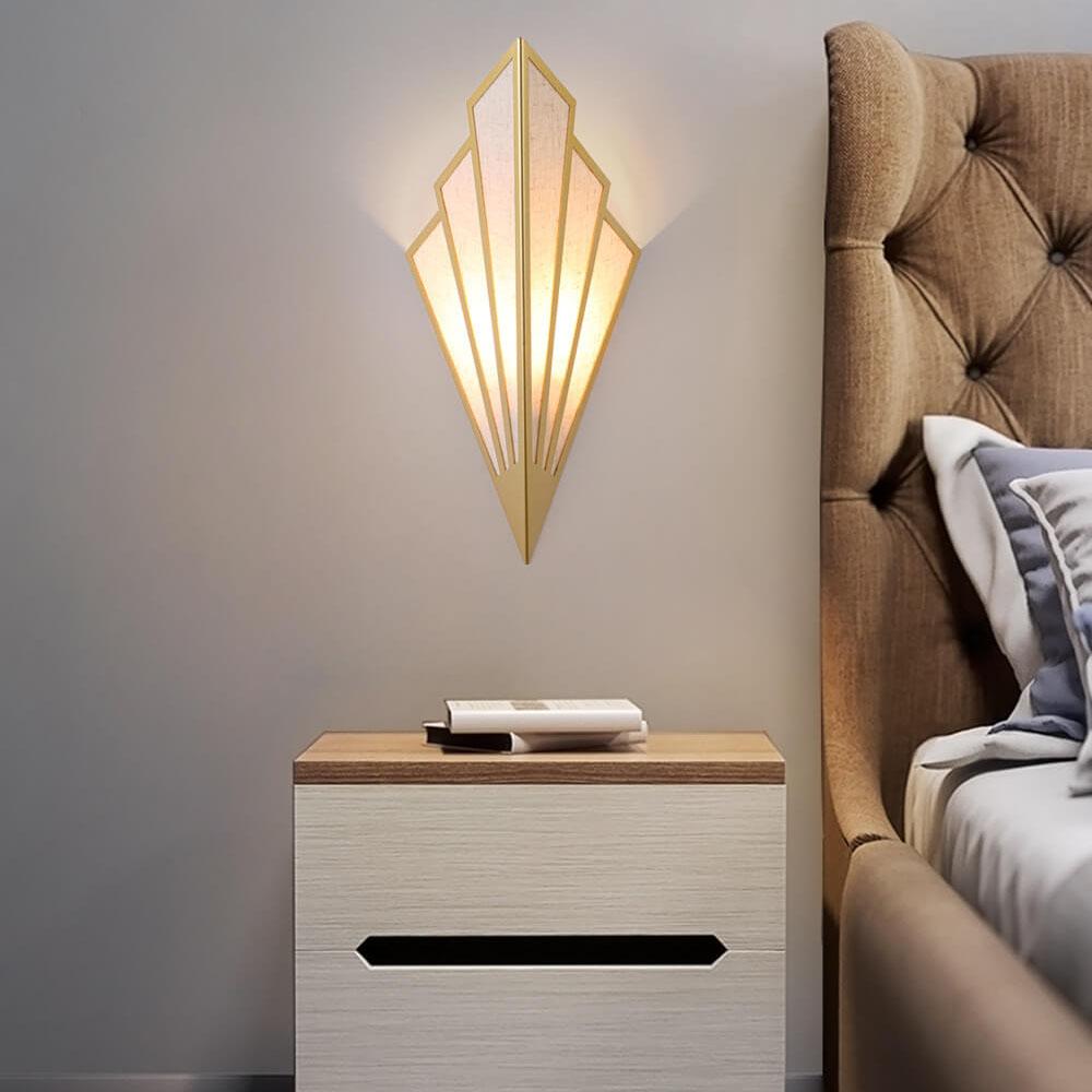 ShadeLume Wandlampe | Moderner Leinen-Schirm | 1-flammig | Kreatives Design | Wandbeleuchtung