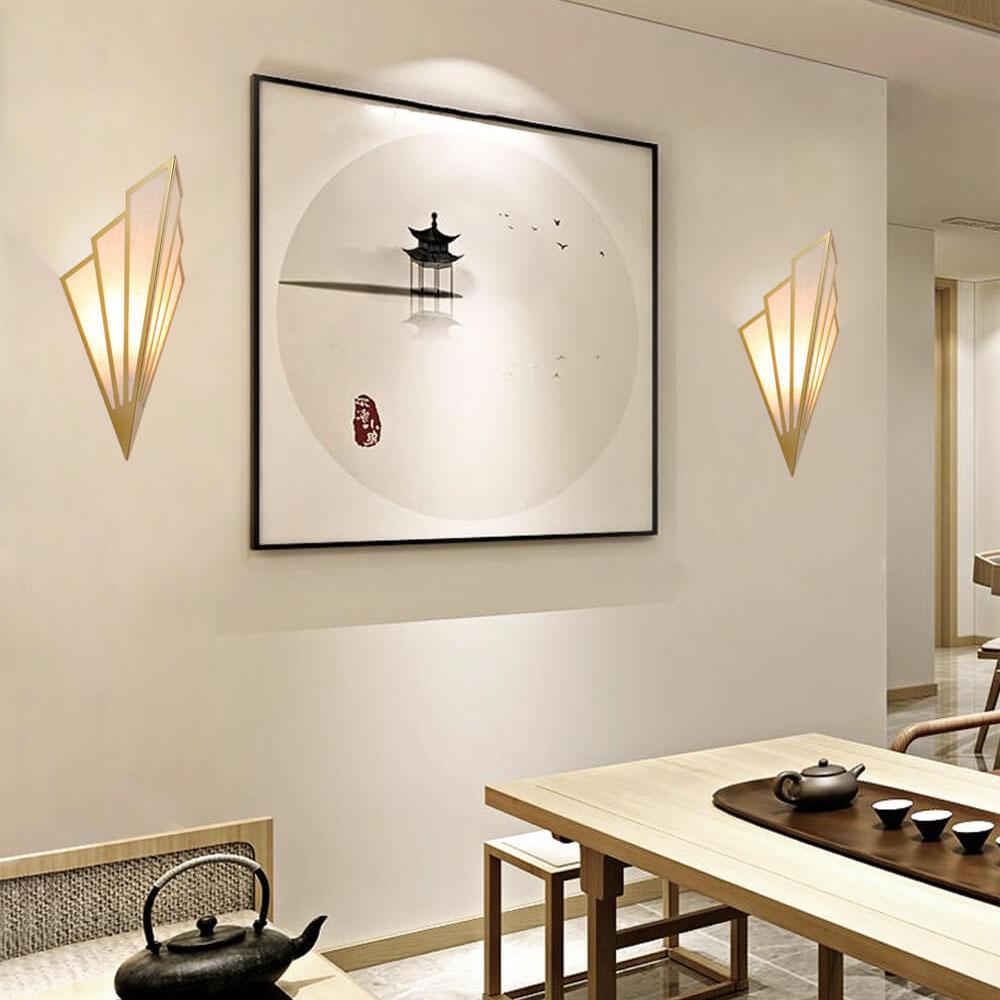 ShadeLume Wandlampe | Moderner Leinen-Schirm | 1-flammig | Kreatives Design | Wandbeleuchtung