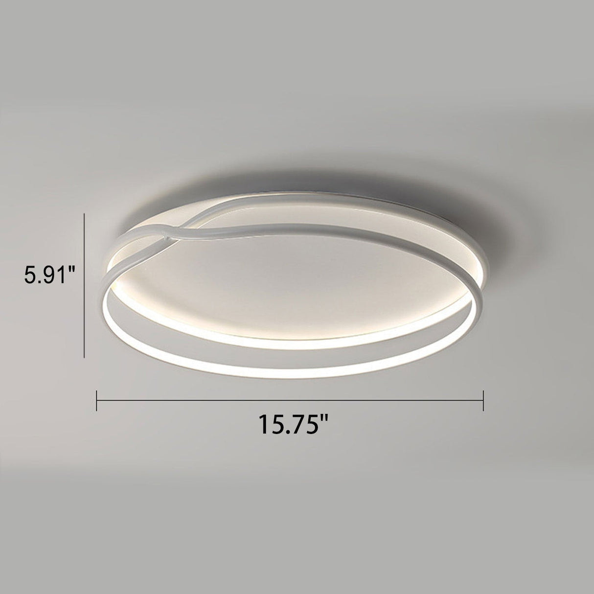 Circula Glow LED Deckenleuchte | Nordisches Minimalistisches Design | Modern & Dimmbar | Runde Form