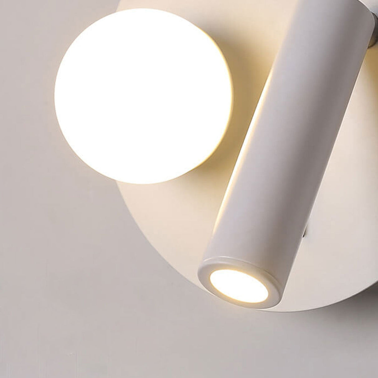 LumoForm Nordic LED Wandleuchte | Rund & Eckig | Minimalistisches Design | Leselampe mit Acryl & Eisen