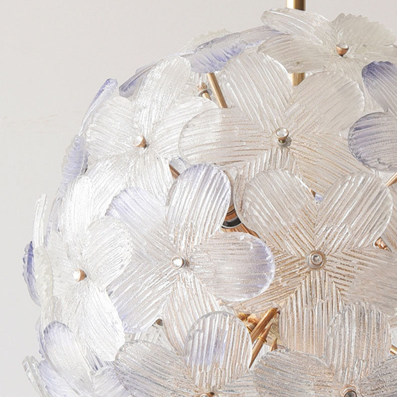 LustroSphere Art Deco Kronleuchter | Glas & Eisen | 6/8-Licht | Modernes Design für Wohnzimmer