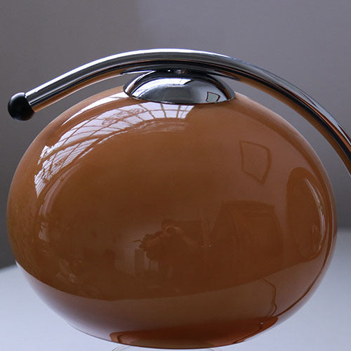 Melva Vintage Glasdom-Lampe mit Holzsockel | Schmelzendes Wachs | Dimmer | Stimmungslicht | Deko für Zuhause