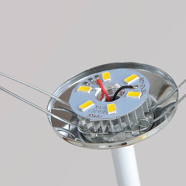 AureLoom Nordic Vintage Tischlampe | Stoffkegel | Massivholz | LED-Licht | Dimmbare Optionen | Dekorativ für Zuhause