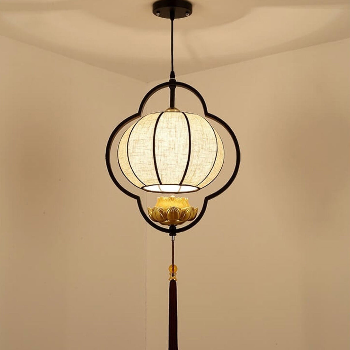 Zeniron Glow Pendelleuchte | Chinesisches Retrodesign | Luxus in Schmiedeeisen | Einzigartige Beleuchtung