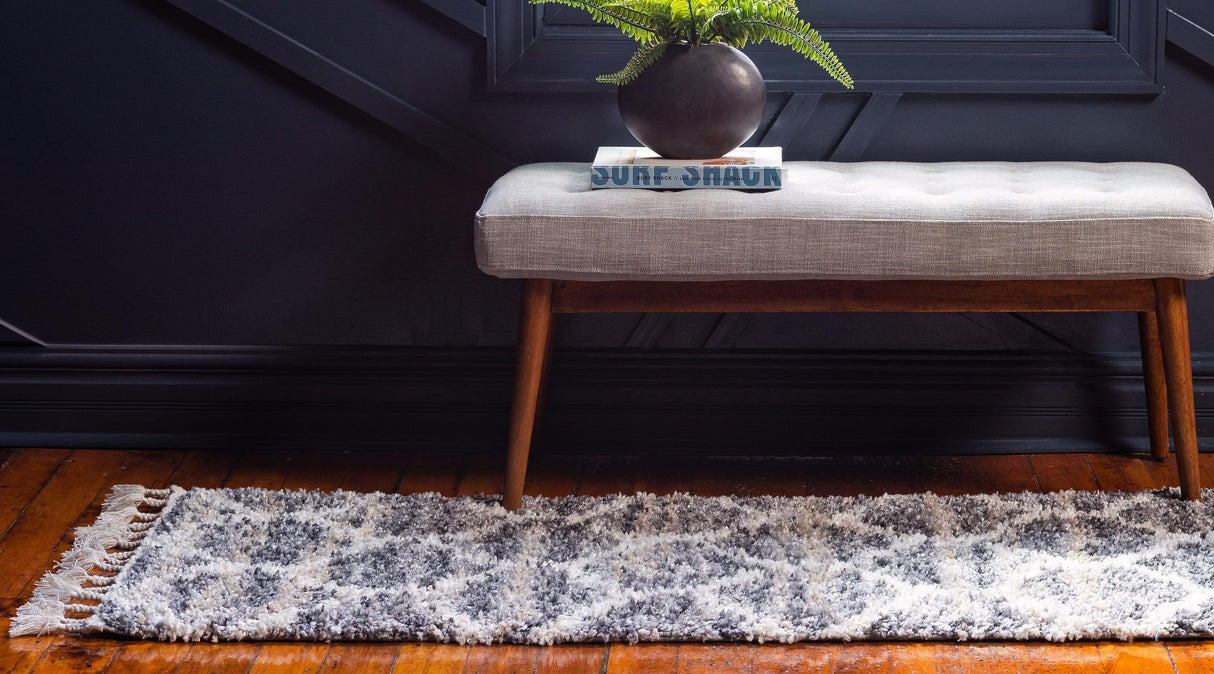 ShaggyLux - Moderner Hochflor Teppich mit Muster | Weich & Kuschelig | Perfekte Wohnraumdeko