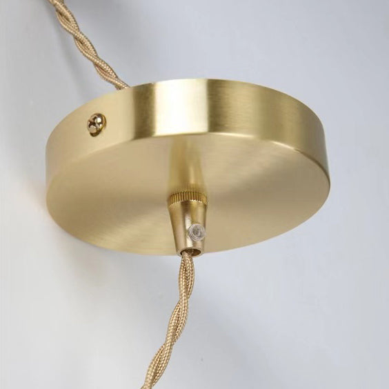 Novelette Pendelleuchte | Art Deco Design | Messing & Kristall | Stilvolle Beleuchtung für Wohnzimmer