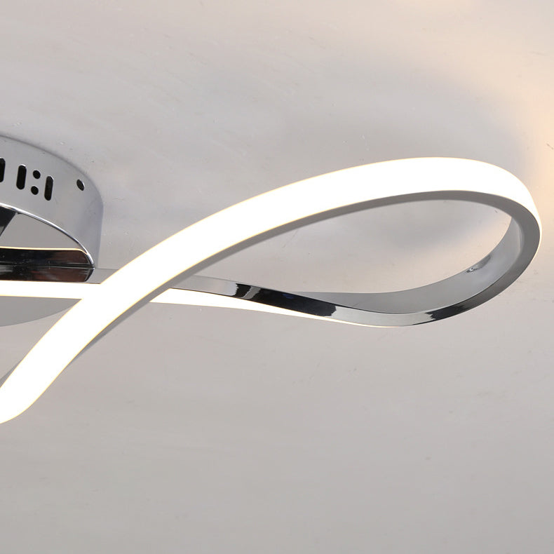 TwistLum LED-Deckenleuchte | Modernes Spiraldesign | Aluminium & Silikon | Schlafzimmerbeleuchtung