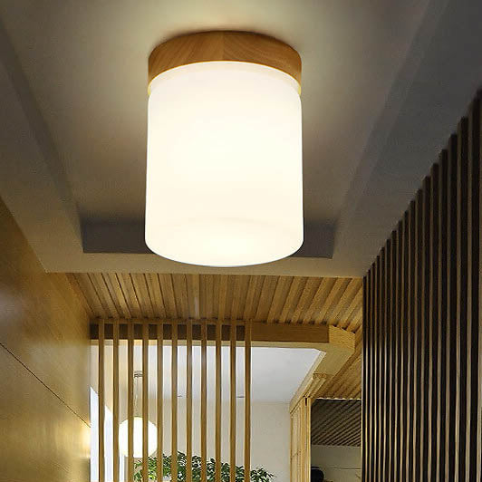 Nordova Deckenleuchte | Minimalistisches Holzdesign | Runde & Eckige Varianten | 1-flammig