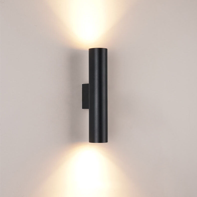 LightVibe Aluminium Wandleuchte Zylinder | 2-flammig | Modernes Design | Innen & Außen