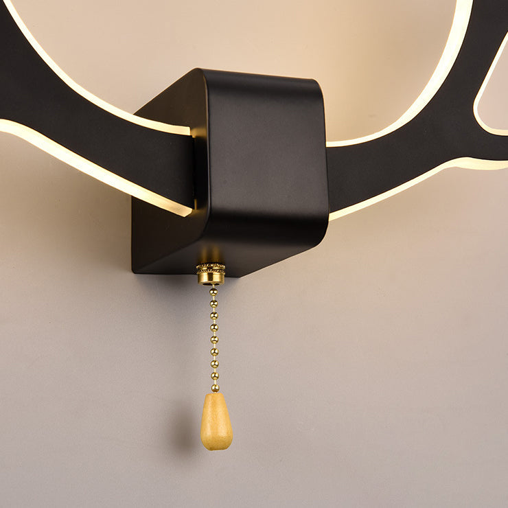 LumiAntler LED Wandleuchte | Nordisches Geweihdesign | Modernes Acryl | Warmes & Kaltes Licht | Kreative Wandlampe