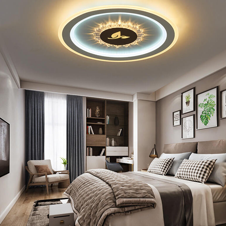 Lumivolt Astra LED Deckenleuchte | Modernes Acryl-Design | Farbwechsel | Dimmbar mit Fernbedienung