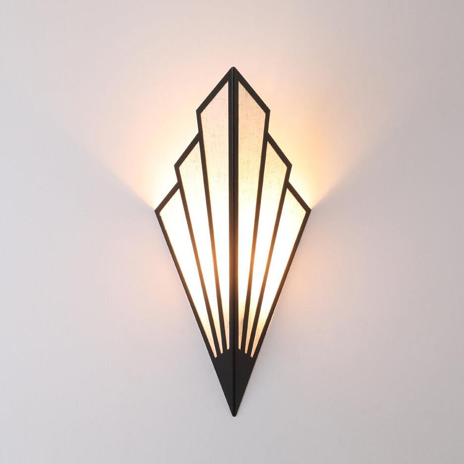 ShadeLume Wandlampe | Moderner Leinen-Schirm | 1-flammig | Kreatives Design | Wandbeleuchtung