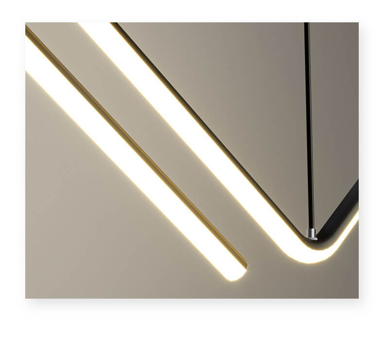 LineoLux LED Pendelleuchte | Minimalistisches N-Design | 2-Licht LED Lampe | Moderne Beleuchtung für Esszimmer & Büro