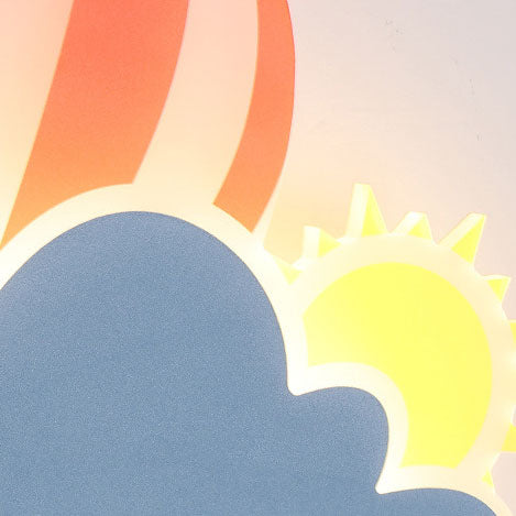 SkyDream LED Wandleuchte | Kreatives Heißluftballon- & Wolkendesign | Für Kinderzimmer | Warmweißes & Weißes Licht