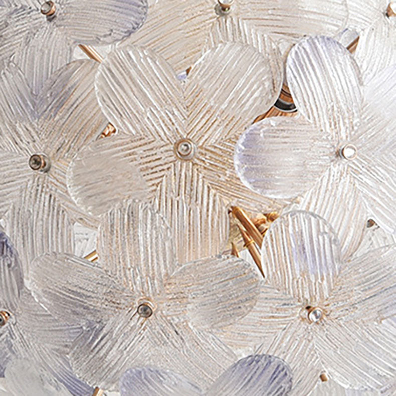 LustroSphere Art Deco Kronleuchter | Glas & Eisen | 6/8-Licht | Modernes Design für Wohnzimmer