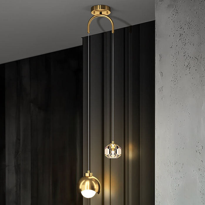AstraLux Island LED Pendelleuchte | Modern | Luxus Design | Eisen und Messing | Deko für Zuhause