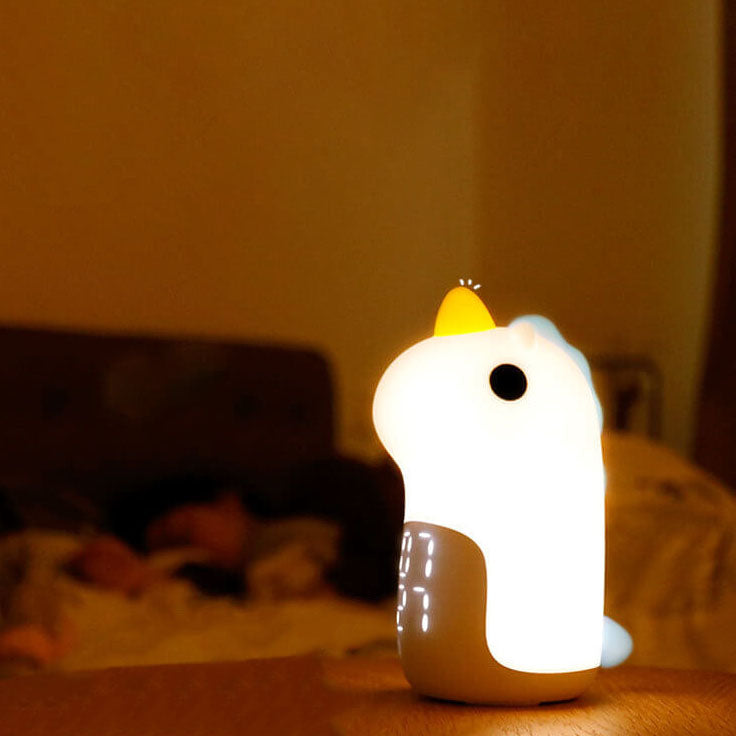 Unilora DreamLight Wecker | Einhorn Design | Timer & LED Nachtlicht | Kinderzimmer-Deko