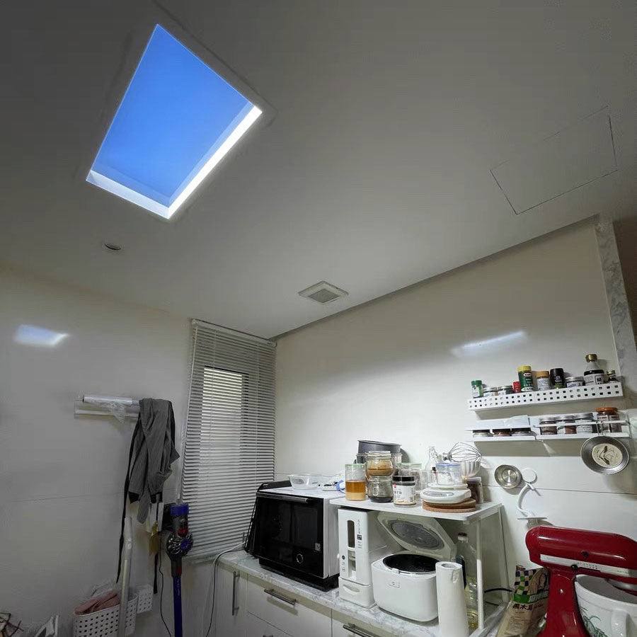 HaloSky Intelligente LED-Deckenleuchte | Modernes Design | Aluminium | Simulation von Wettereffekten