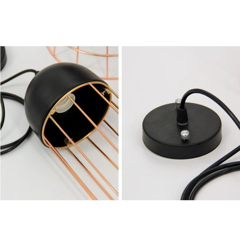 CageNova Geometrische Pendelleuchte | Nordic Design | Eisenkäfig | Einzigartige Beleuchtung