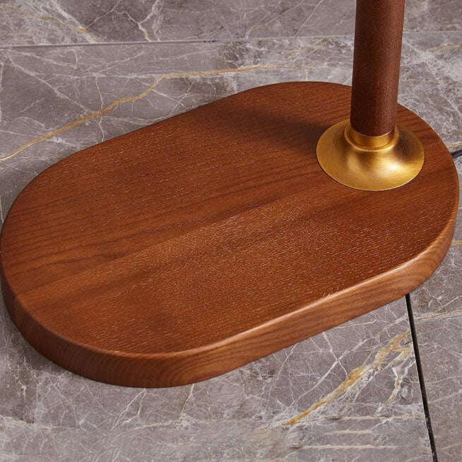 LumoShade Vintage Nordic Design Stehlampe | Stoffschirm | Holz & Metall | Stimmungslicht | Deko für Wohnzimmer & Schlafzimmer