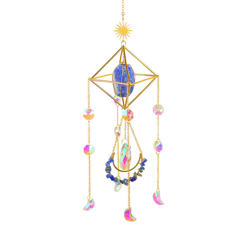 ColorPebble Dekorativer Anhänger | Bunter Kies | Handgefertigte Deko | Ideal für Zuhause & Büro