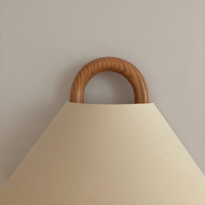 WoodWave Moderne Holz Wandleuchte | Gefaltetes Halbrund-Design | Nordic LED Wandlampe für Wohnzimmer & Schlafzimmer