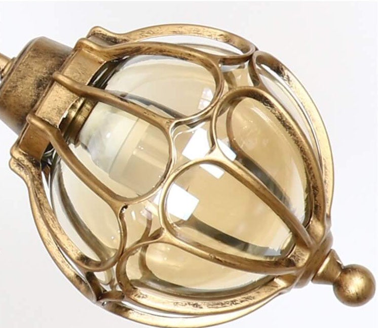 SpheraLux Retro Outdoor LED Pendelleuchte | Wasserdicht | Kugelförmiges Design | Garten & Außenbereich