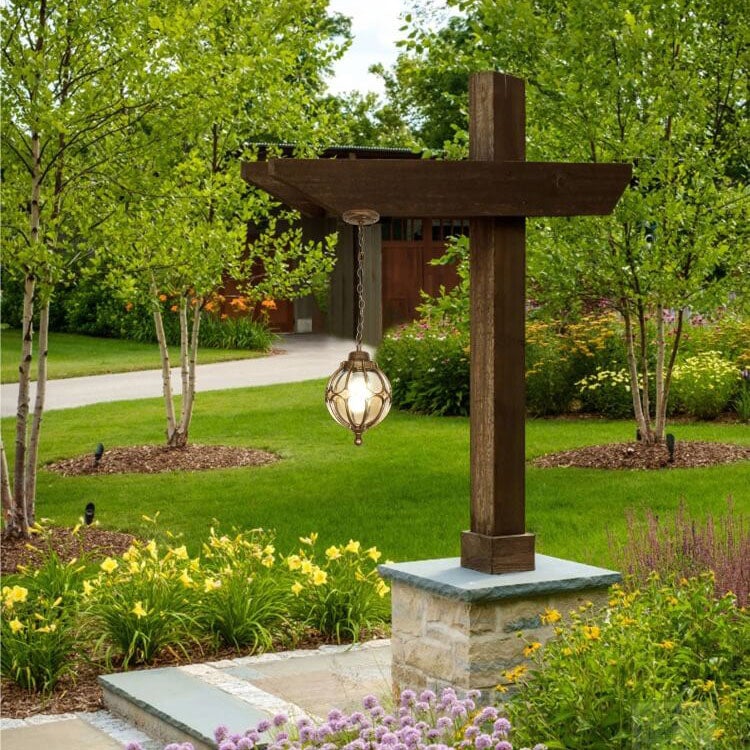 SpheraLux Retro Outdoor LED Pendelleuchte | Wasserdicht | Kugelförmiges Design | Garten & Außenbereich