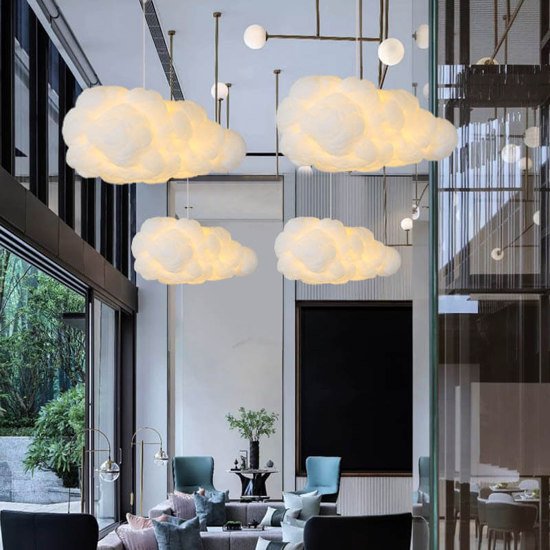 NimbusGlow LED Wolken Pendelleuchte | Schwimmendes Design | Moderne Beleuchtung | Dekorative Hängeleuchte