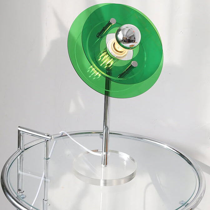 AstroVibe Moderne Acryl Tischlampe | Space-Saucer Design | Einzigartig | Stimmungsvolles Licht | Deko für Zuhause