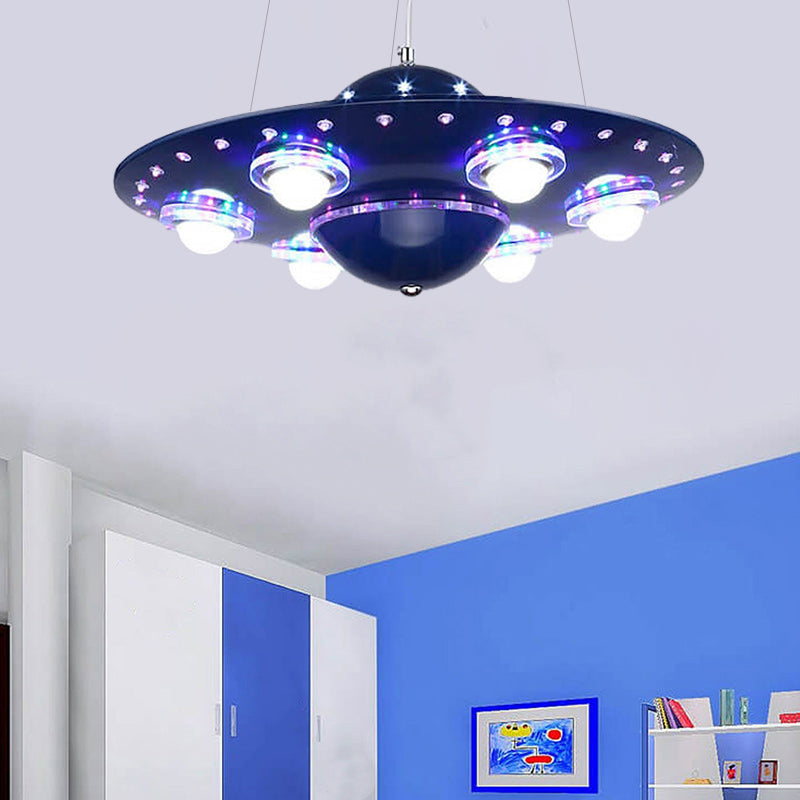 StarCruze Kids LED Kronleuchter | UFO-Design | Fliegende Untertasse | Kreative Beleuchtung für Kinderzimmer