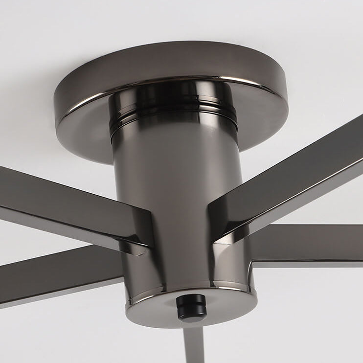 Elyrion AuraGlow Deckenleuchte | Nordisches Design | Glas & Metall | 3/4/5 Leuchten | Semi-Flush