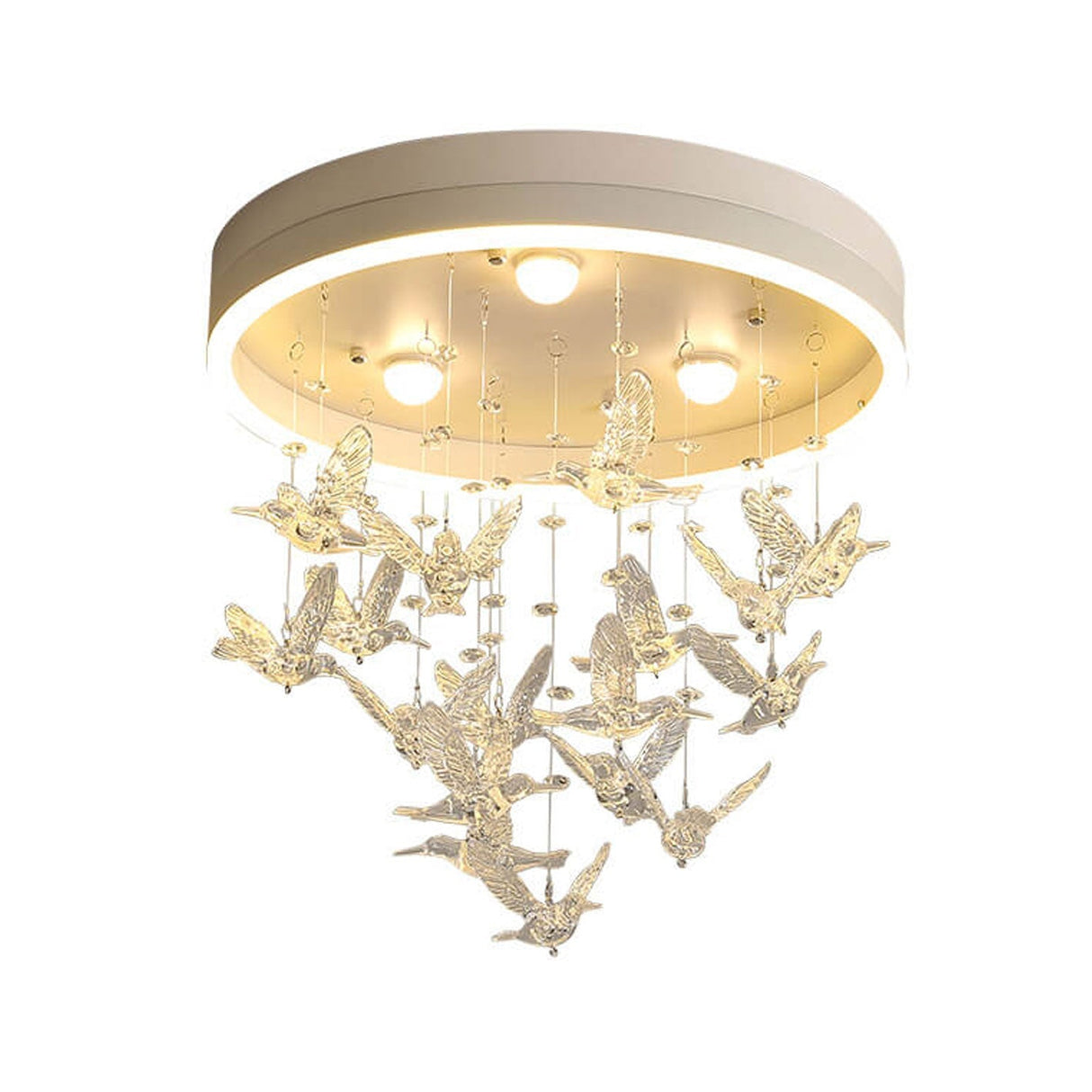 Birdella LED Deckenleuchte | Modernes Design | Cartoon-Vögel & Rockmotive | Dimmbares Licht