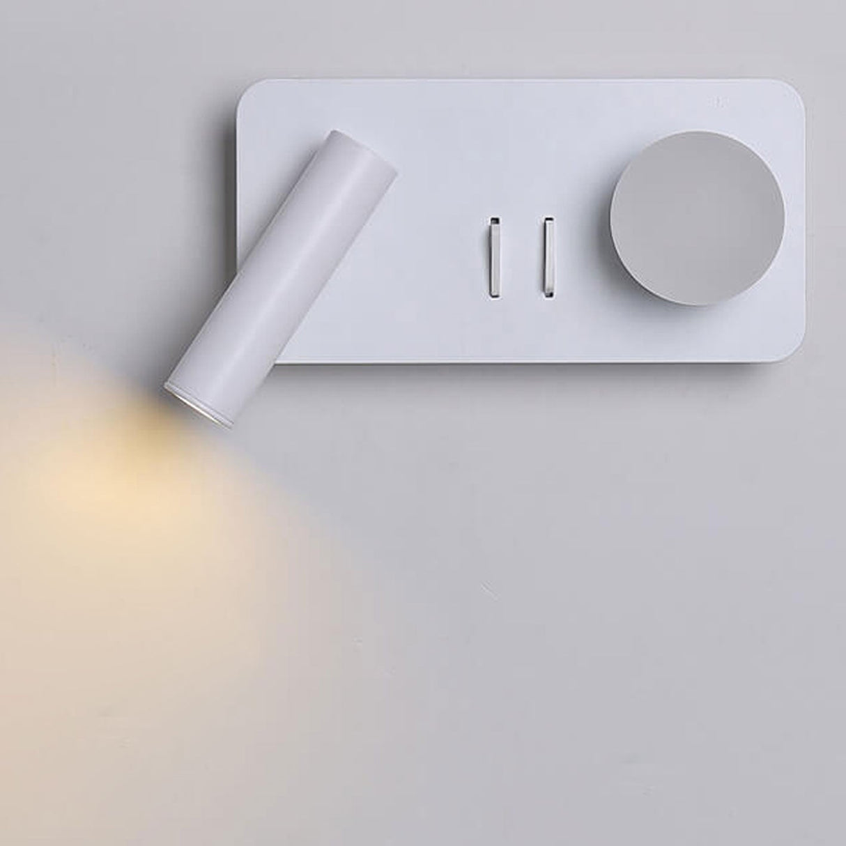 LumoForm Nordic LED Wandleuchte | Rund & Eckig | Minimalistisches Design | Leselampe mit Acryl & Eisen
