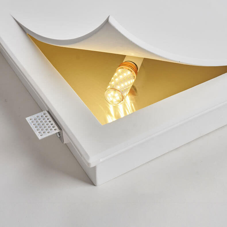 Quadrova Moderne Wandlampe | Quadratisches Flip-Flop Design | Eingebauter Gips | Wohnzimmerbeleuchtung