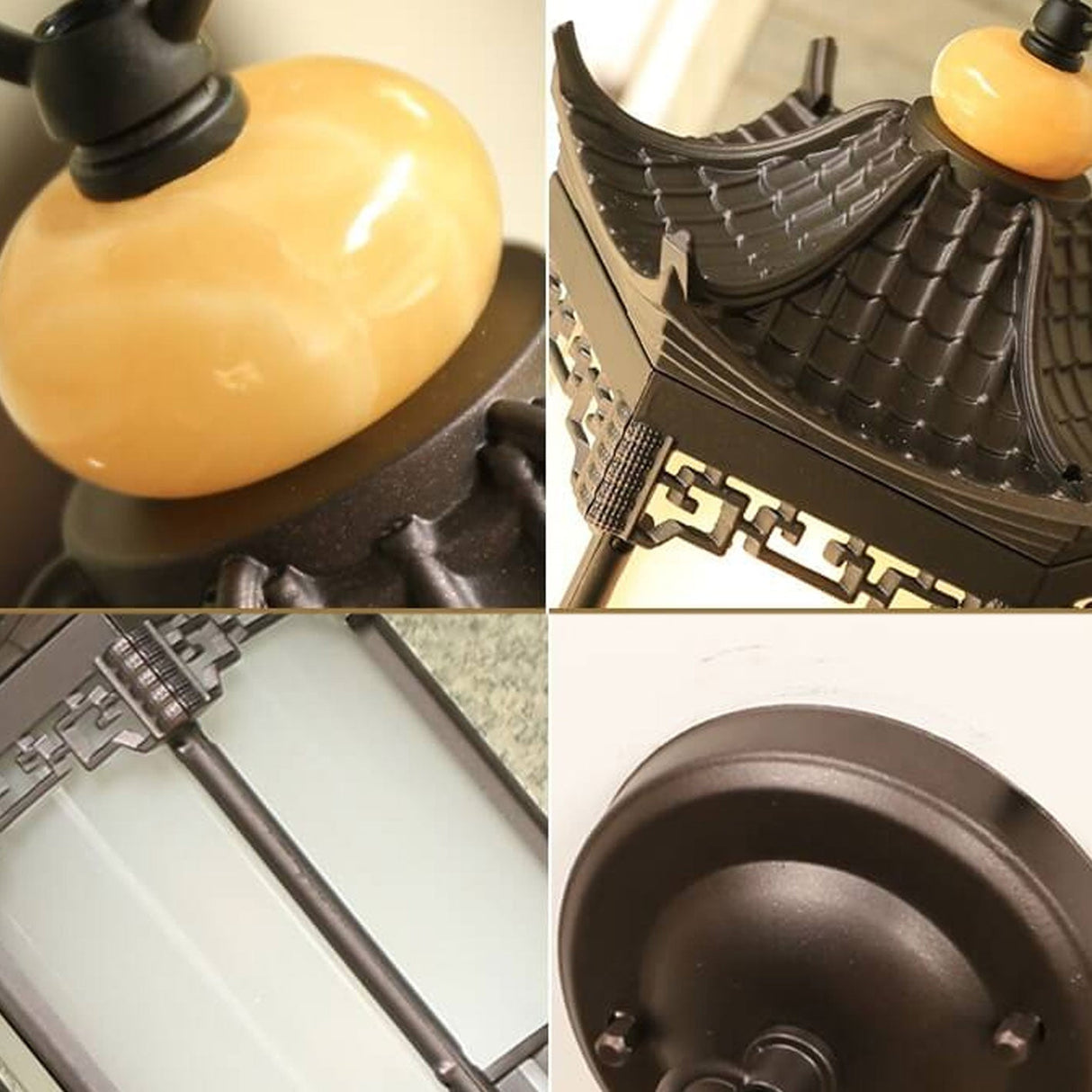 HexaLantern Outdoor LED Hängeleuchte | Wasserdichte Retro-Laterne | Chinesisches Sechseck-Design