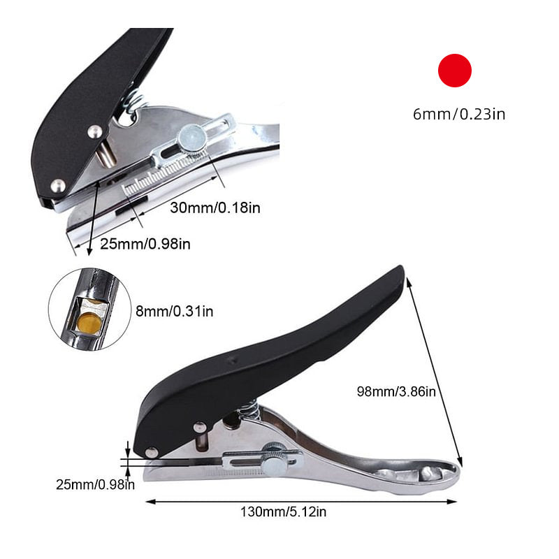 PunchPro Tragbares Stanzwerkzeug | Präzises Lochen | Vielseitige Anwendung für Heimwerker & Profis