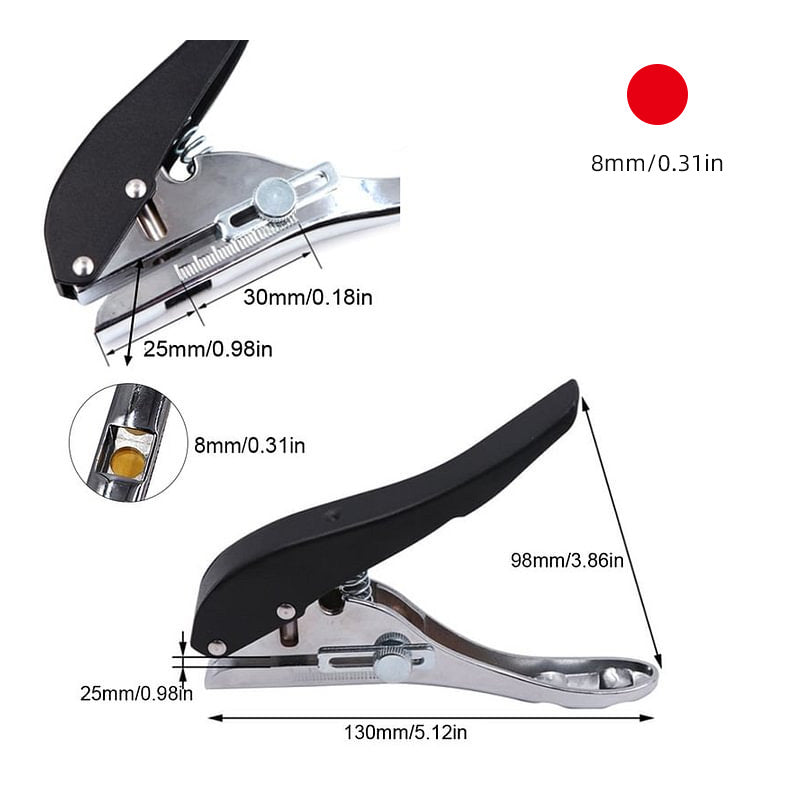 PunchPro Tragbares Stanzwerkzeug | Präzises Lochen | Vielseitige Anwendung für Heimwerker & Profis