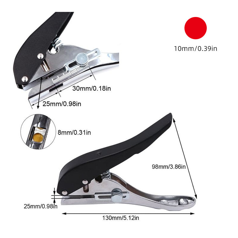 PunchPro Tragbares Stanzwerkzeug | Präzises Lochen | Vielseitige Anwendung für Heimwerker & Profis