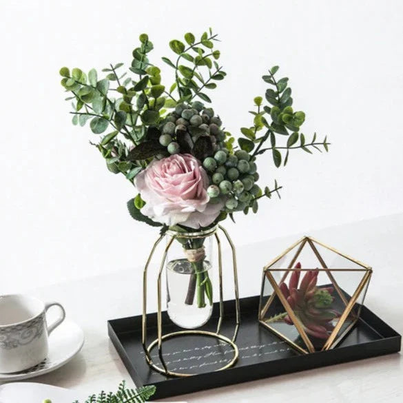 FloraHaven Propagation Vase | Nordic Design Blumenhalter | Glas Test Tube Pflanzgefäß | Deko für Zuhause