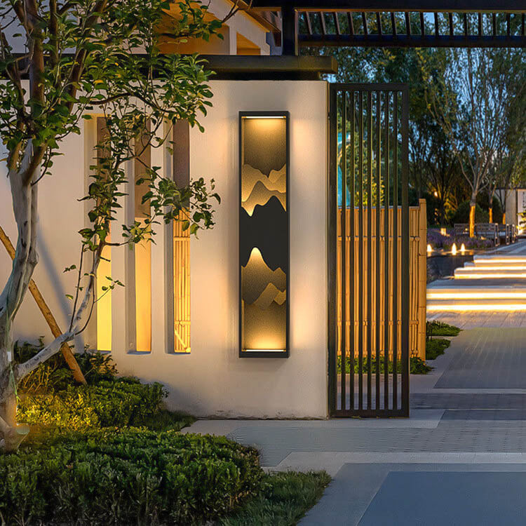 VillaRay LED Wandleuchte | Rechteckige Außenleuchte | Wasserdicht & Modern | Gartenbeleuchtung für Villen | Verschiedene Größen