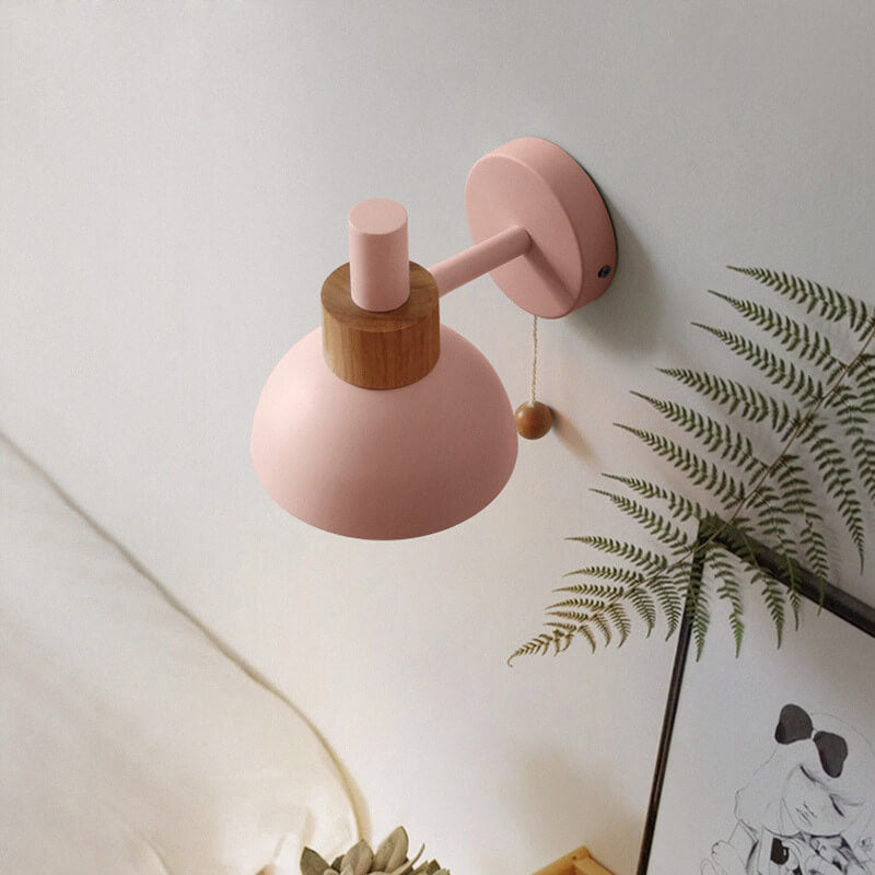 MacaroonGlow Nordic Wandlampe | Farbiges Kugeldesign | Einflammige LED-Wandleuchte für Wohnräume