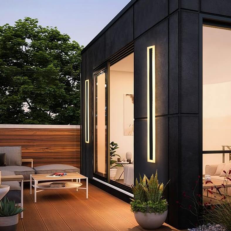 LumiBar Minimalist LED Außenwandleuchte | Wasserdicht | Langlebig | Moderne Lichttechnik | Outdoor Dekolampe für Garten und Terrasse