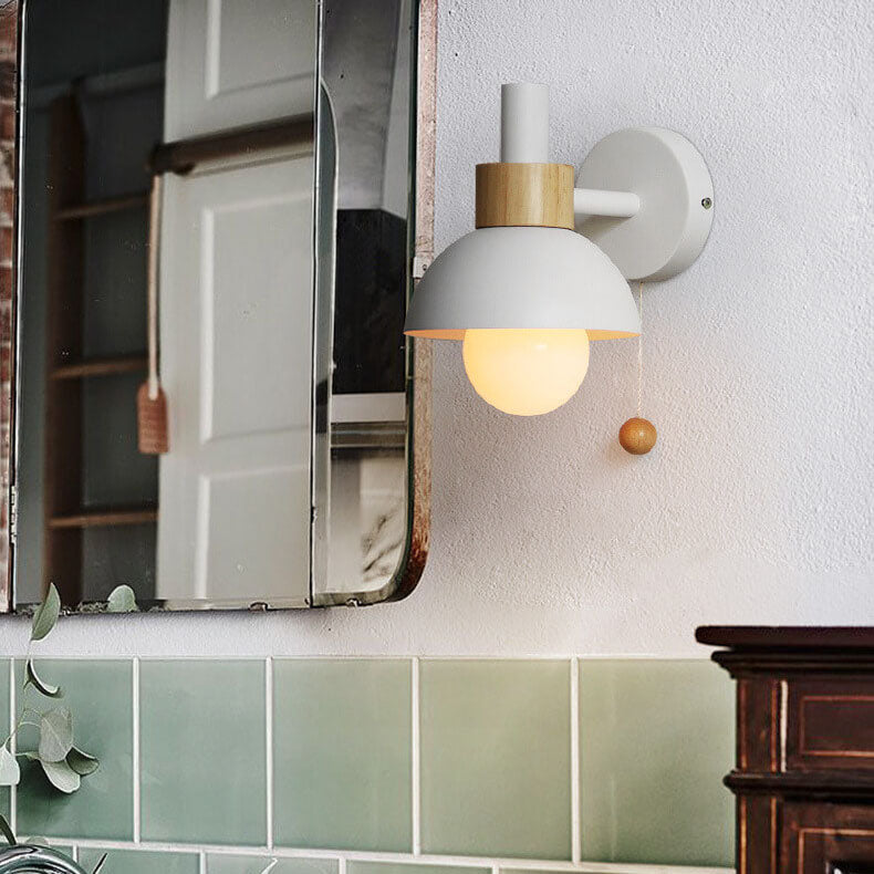 MacaroonGlow Nordic Wandlampe | Farbiges Kugeldesign | Einflammige LED-Wandleuchte für Wohnräume