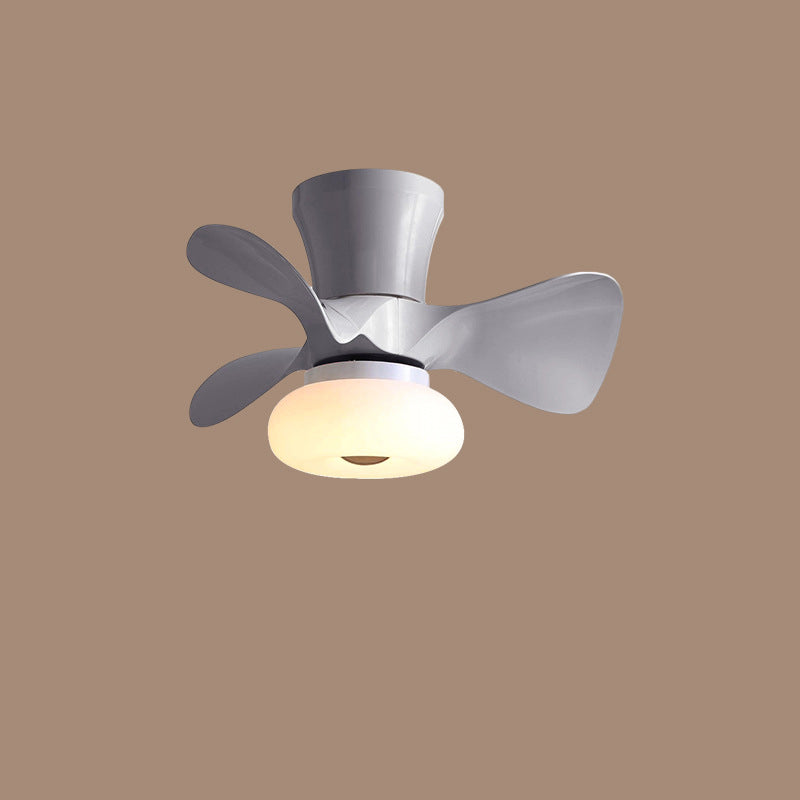 BreezeLum Nordic LED Deckenventilator | Macaron Farben | Beleuchtung & Kühlung | Semi-Flush-Mount Design