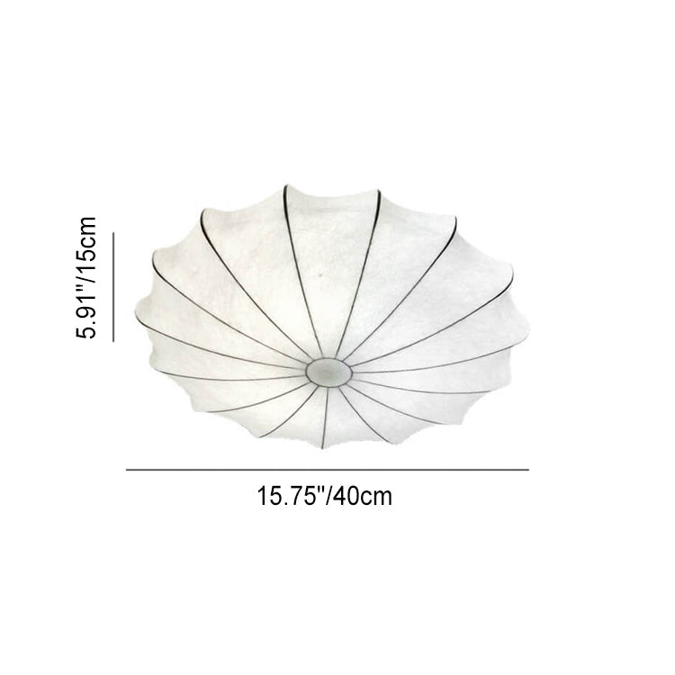 LumoNova Minimalistische Runde Deckenleuchte | Faux-Seide Design | 1/3/5 Licht | Skandinavischer Stil