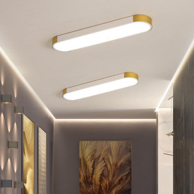 LumiForm Minimalistische LED Deckenleuchte | Rechteckige Ringform | Dimmbar & Modernes Design