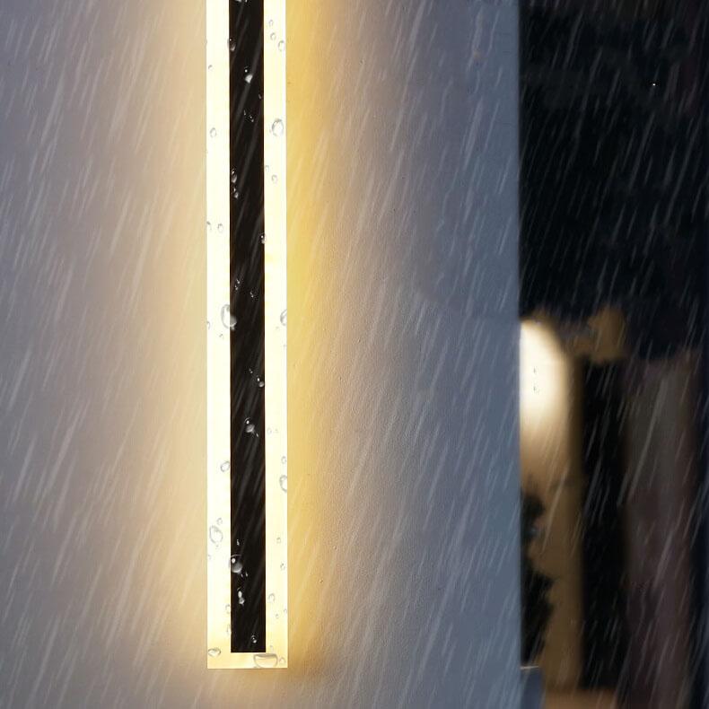 LumiBar Minimalist LED Außenwandleuchte | Wasserdicht | Langlebig | Moderne Lichttechnik | Outdoor Dekolampe für Garten und Terrasse