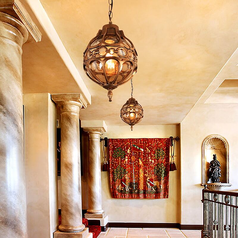 GlobeRetro Outdoor Pendelleuchte | Wasserdicht | Industriedesign | Außenbeleuchtung | Gartenleuchte